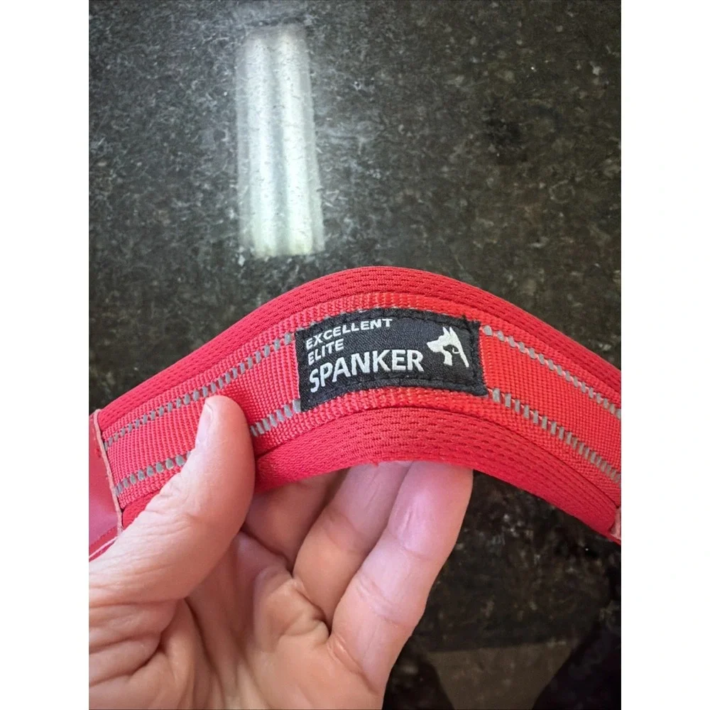 Red Padded Dog Head Collar for Gentle Control